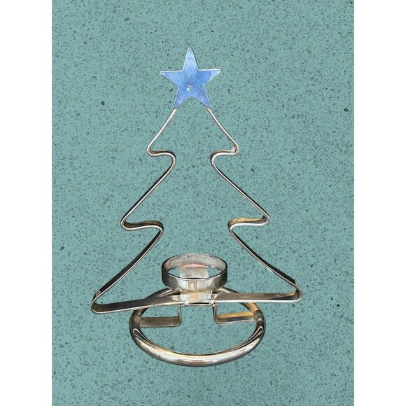 Christmas Tree Decor Lot 3 -  Tealight Holders Vintage Solid Brass Trivet - Picture 4 of 10